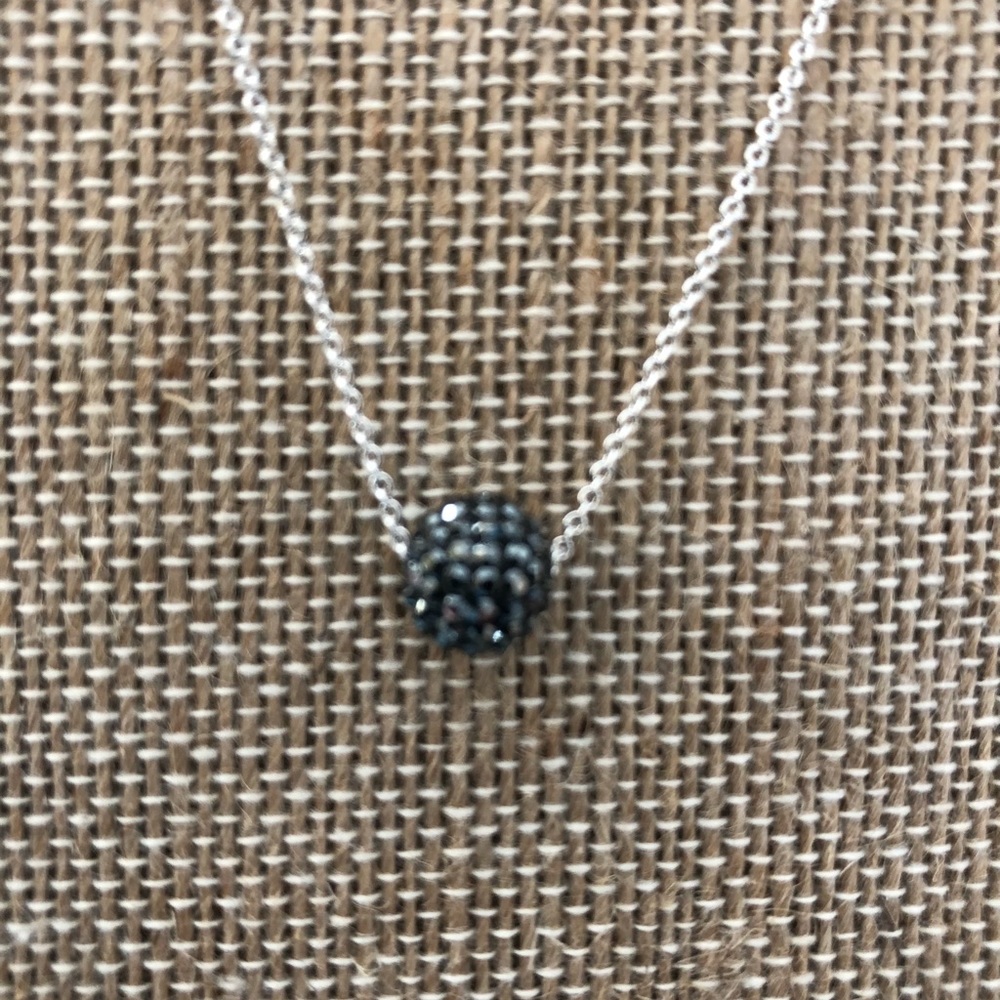 Touchstone By Swarovski Jet Hematite Necklace